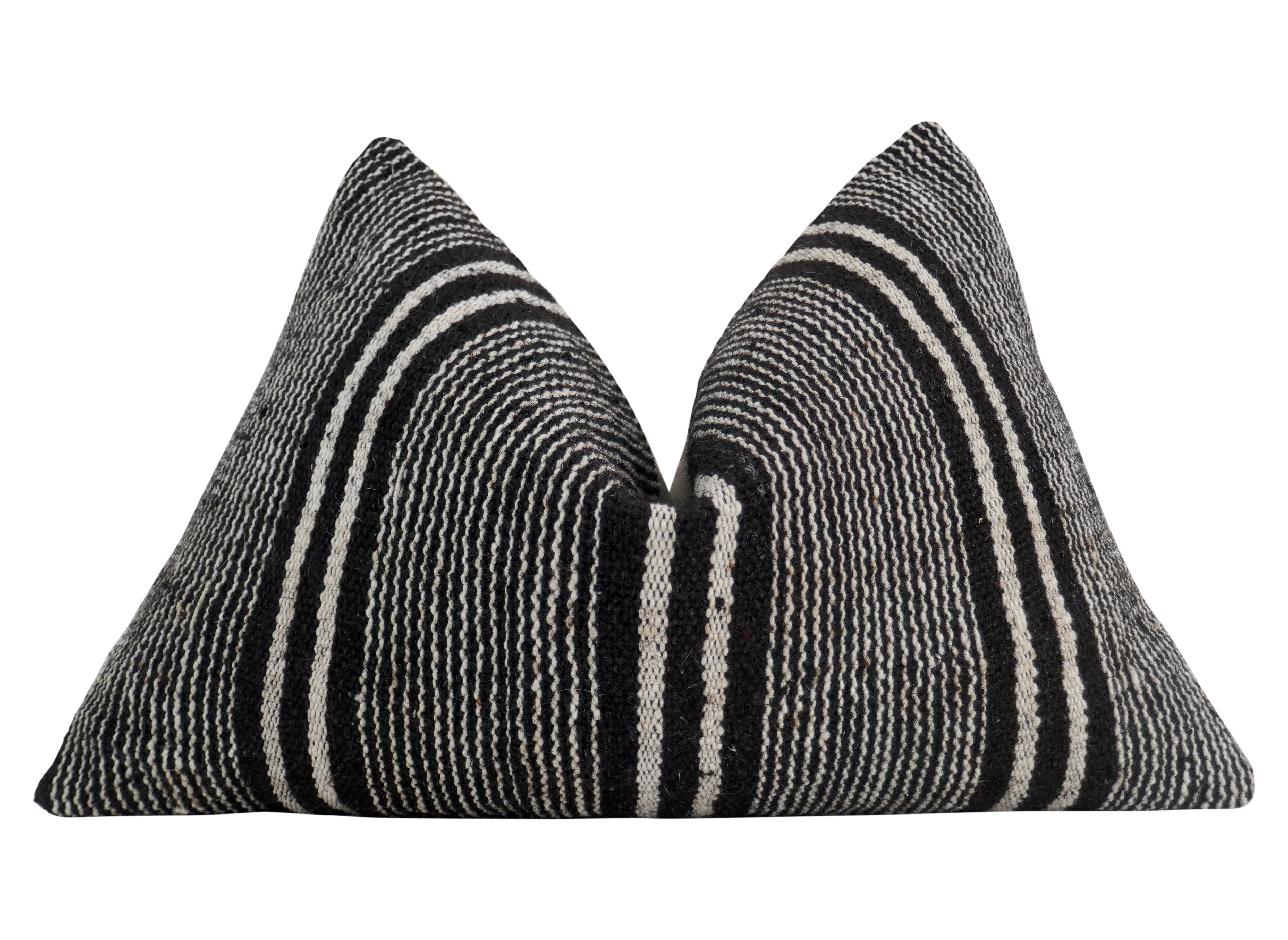 FI Hand-Woven Organic Wool Kilim Pillow~P77628403