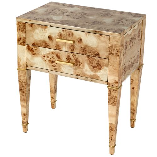 Norman 2-Drawer End Table/Nightstand