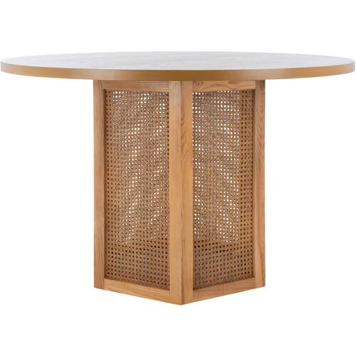 Addison Cane Dining Table, Natural~P77648031