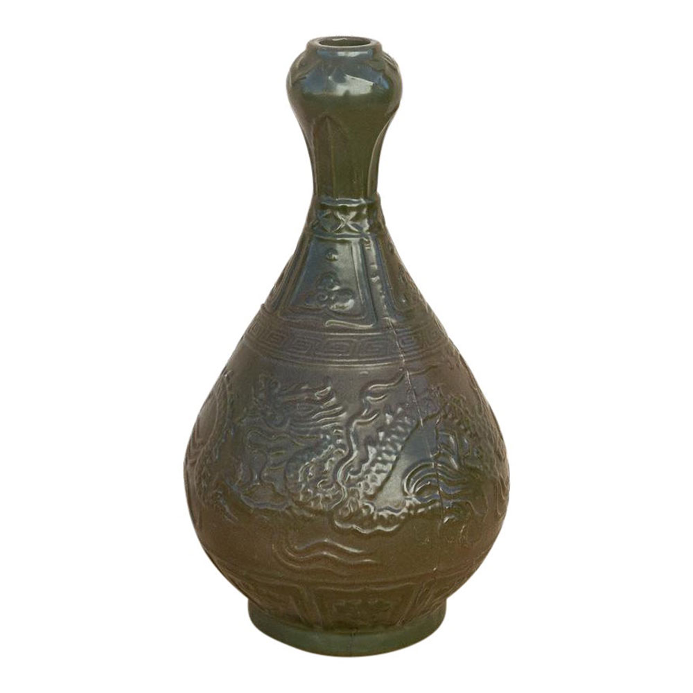 Asian Emerald Green Ceramic Vessel~P77641168