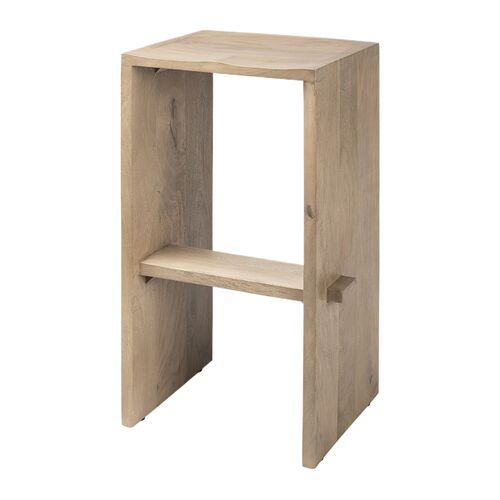 Deana 30" Wood Bar Stool, Light Brown Deana 30" Wood Bar Stool, Light Brown