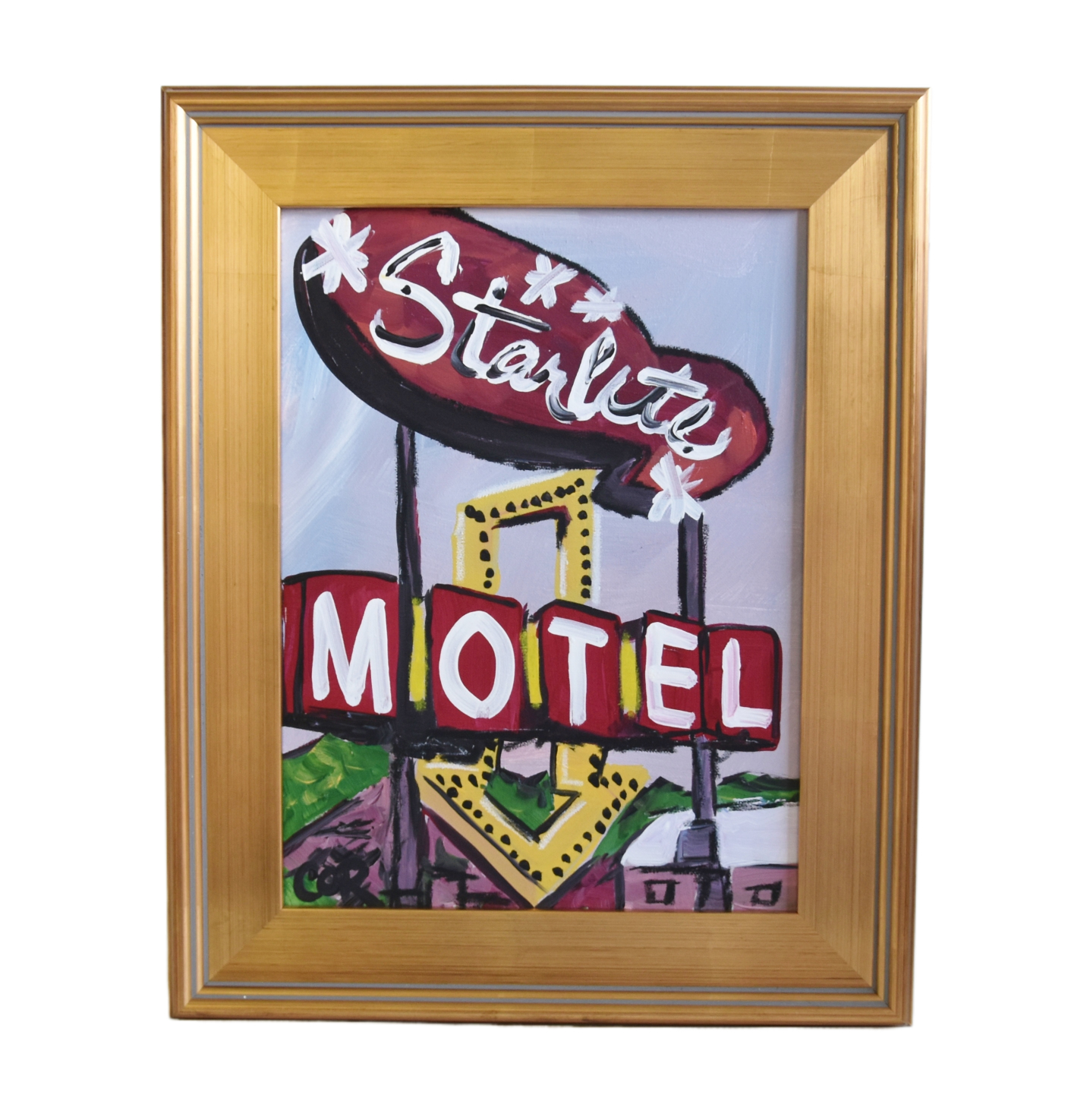 Pop Art Star Lite Motel Sign Painting~P77689814