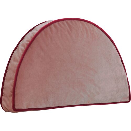 Nova 12x23 Demilune Velvet Pillow, Pink
