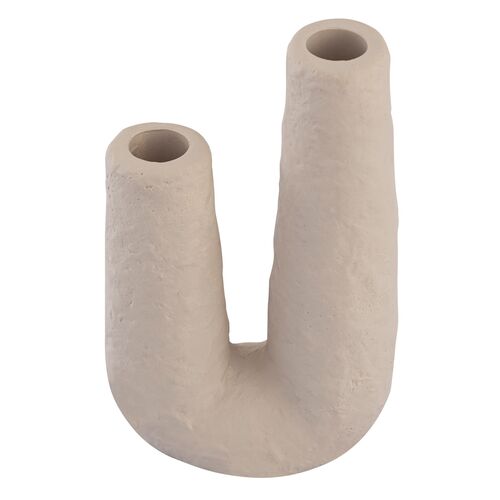 Axil Concrete Table Vase, Beige Axil Concrete Table Vase, Beige