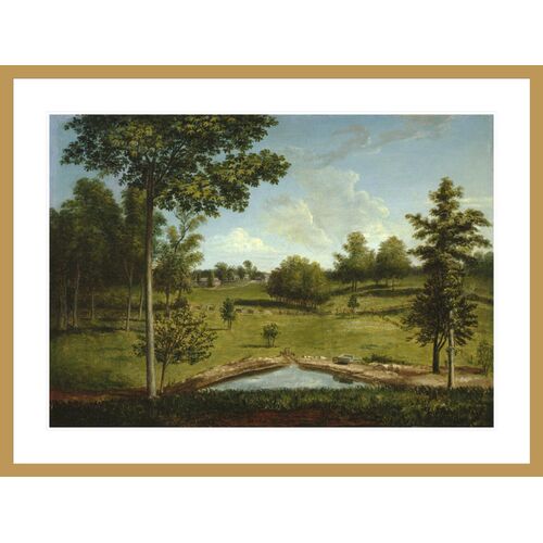 Landscape Looking Toward Sellers Hall from Mill Bank by Charles Willson Peale Print