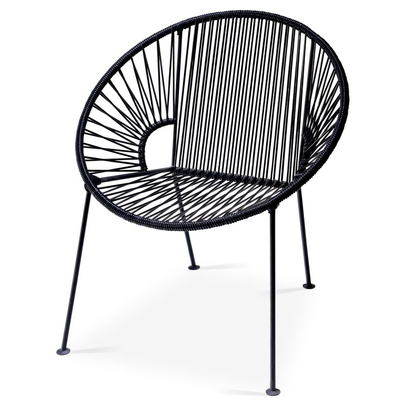 Ixtapa Lounge Chair, Black
