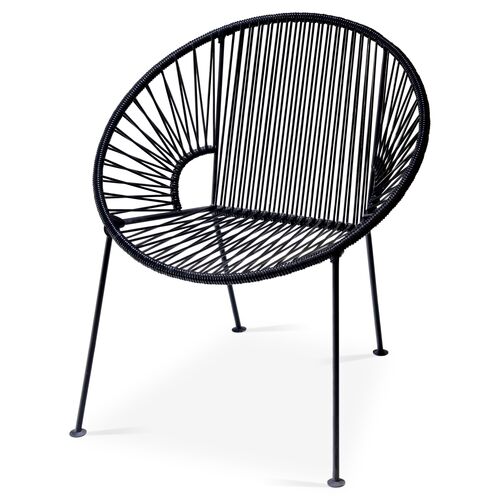 Ixtapa Outdoor Lounge Chair, Black~P77284490
