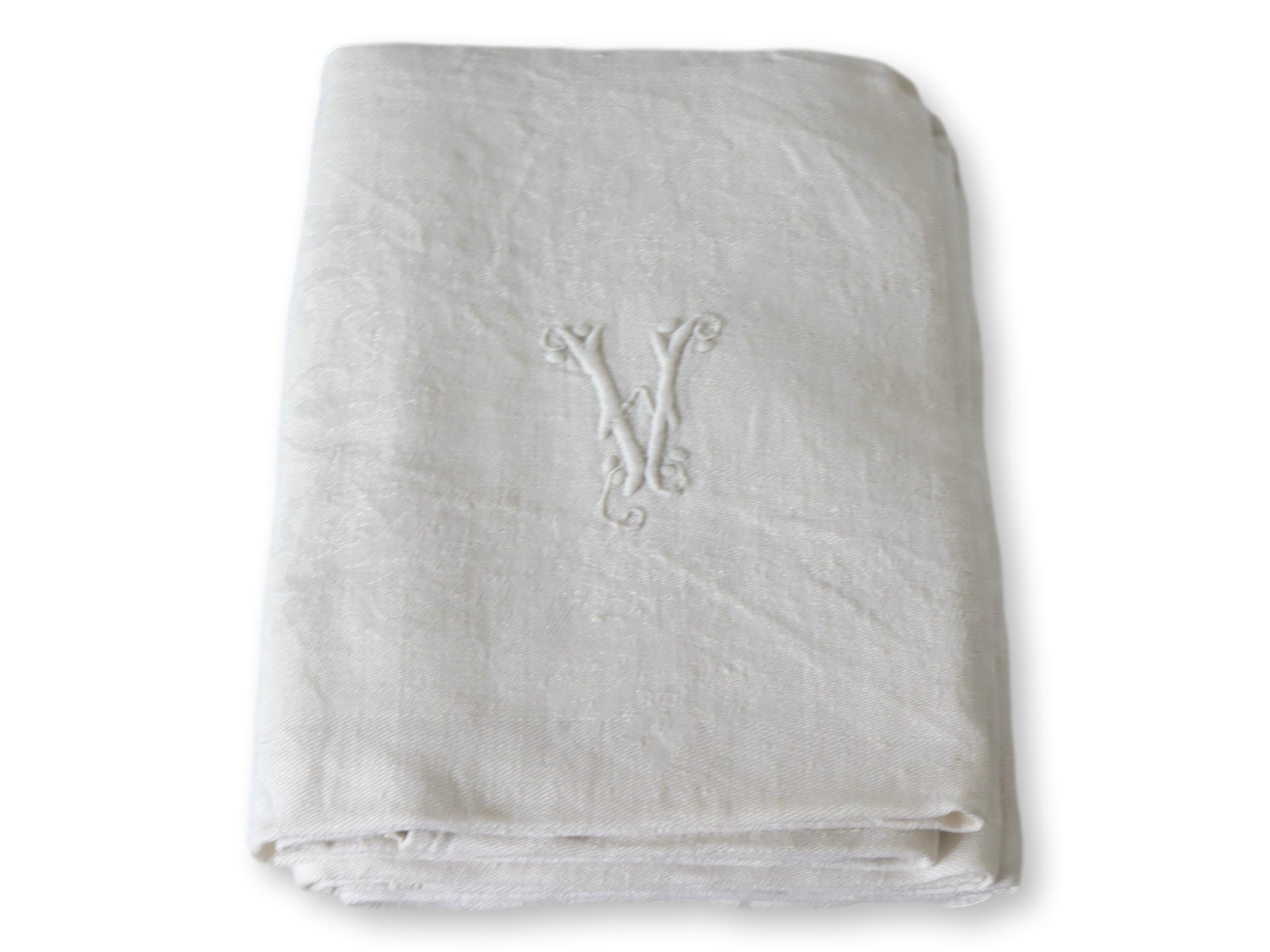 French  "V" or "A" Dinner Napkins, S/7~P77671923