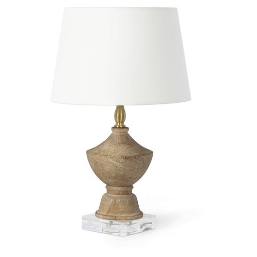 Southern Living Beatrix Mini Wood Table Lamp, Natural~P77639106