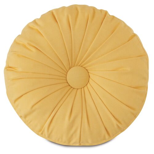 Libby Outdoor Tambourine Pillow, Yellow~P77578704
