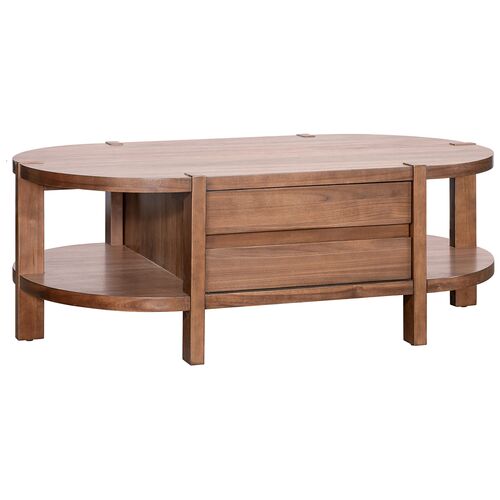 Nyomi Cocktail Table, Warm Walnut