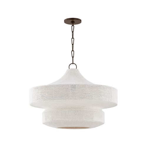 Thurso 2-Tier Pendant, Bronze/Cotton String