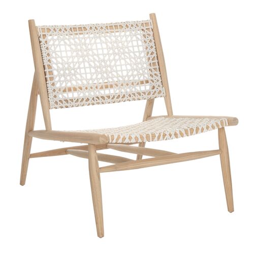 Avirair Leather Accent Chair