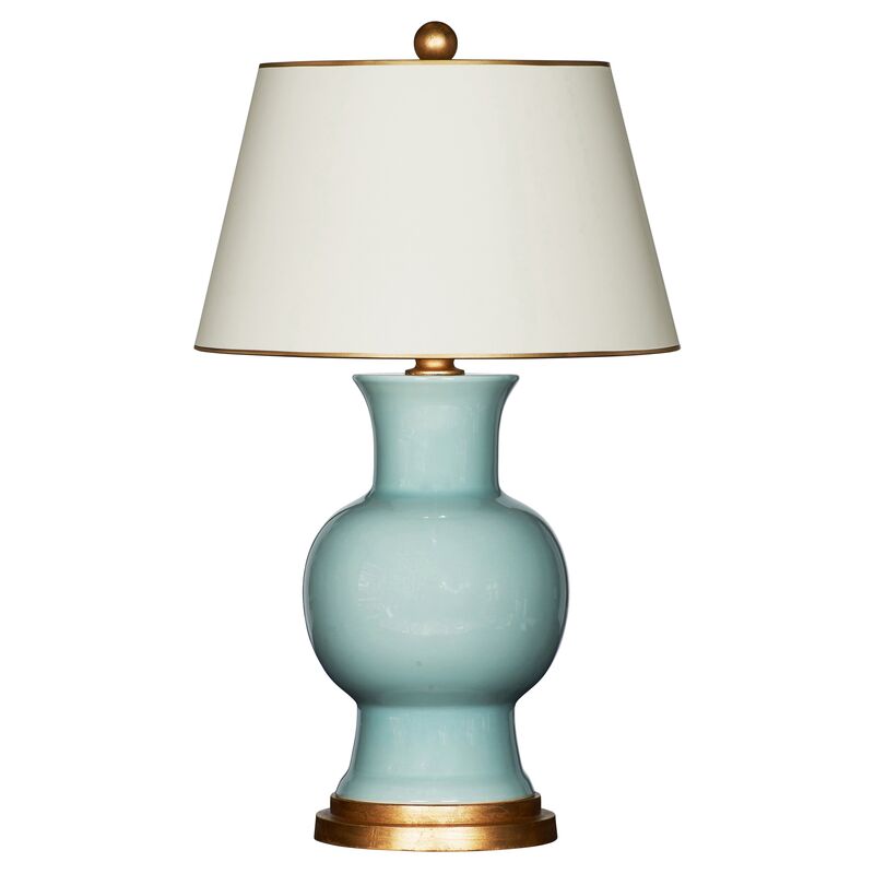 Emmy Table Lamp, Celedon