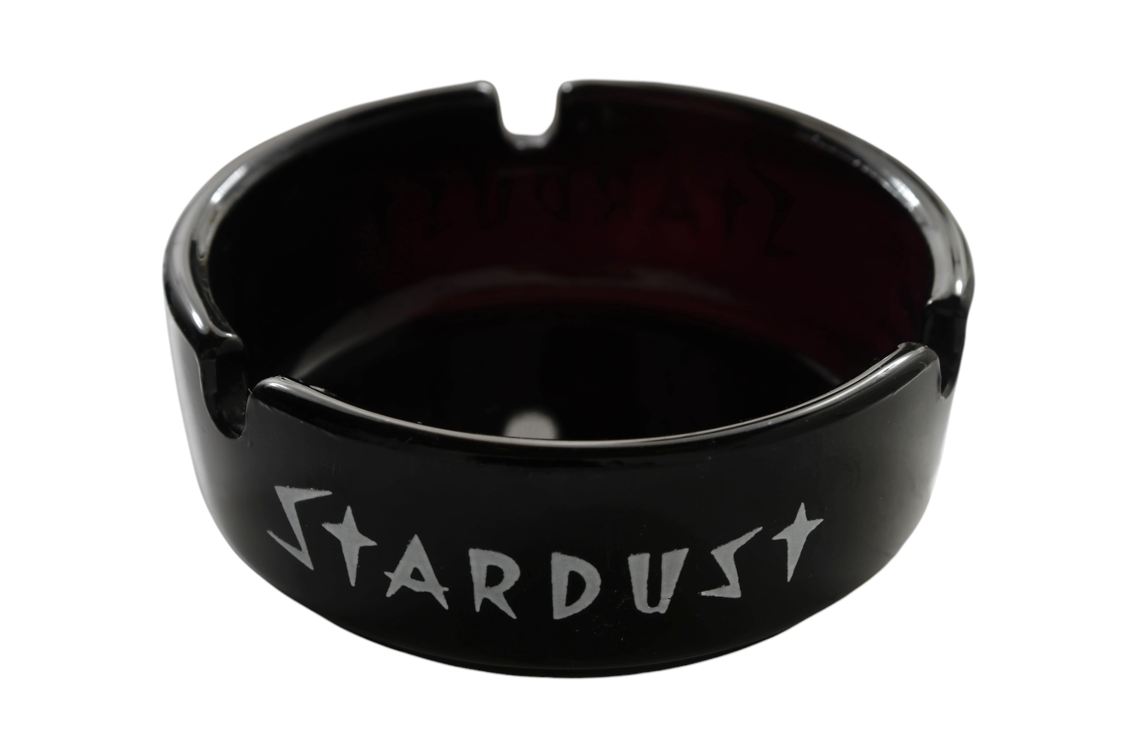 Stardust Las Vegas Black Glass Ashtray~P77694557