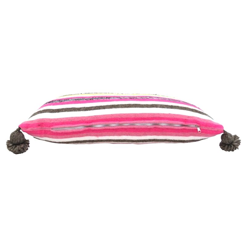 Habibi Imports Striped Moroccan Wool Pillow One Kings Lane