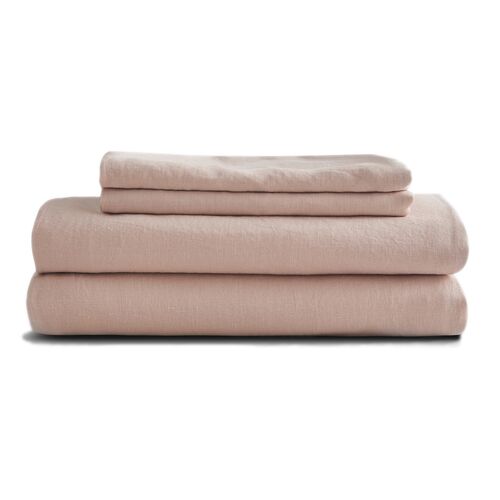 French Linen Sheet Set, Blush~P77591716