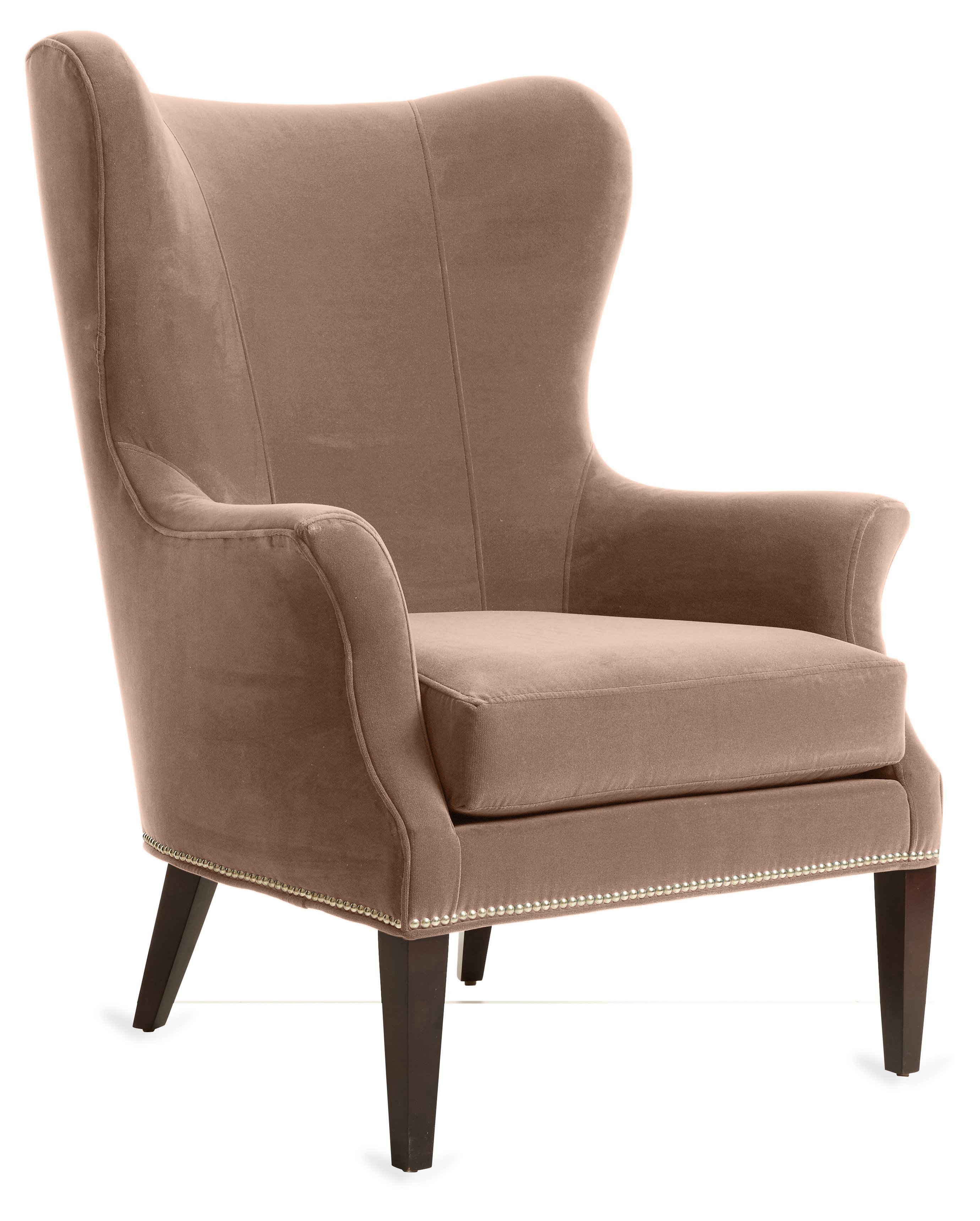 Armless wingback online chair