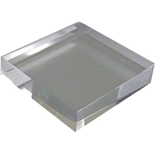 Square Acrylic Base, Clear Square Acrylic Base, Clear