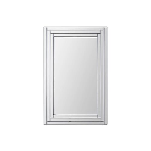 Julia Rectangular Wall Mirror, Mirrored~P41531952