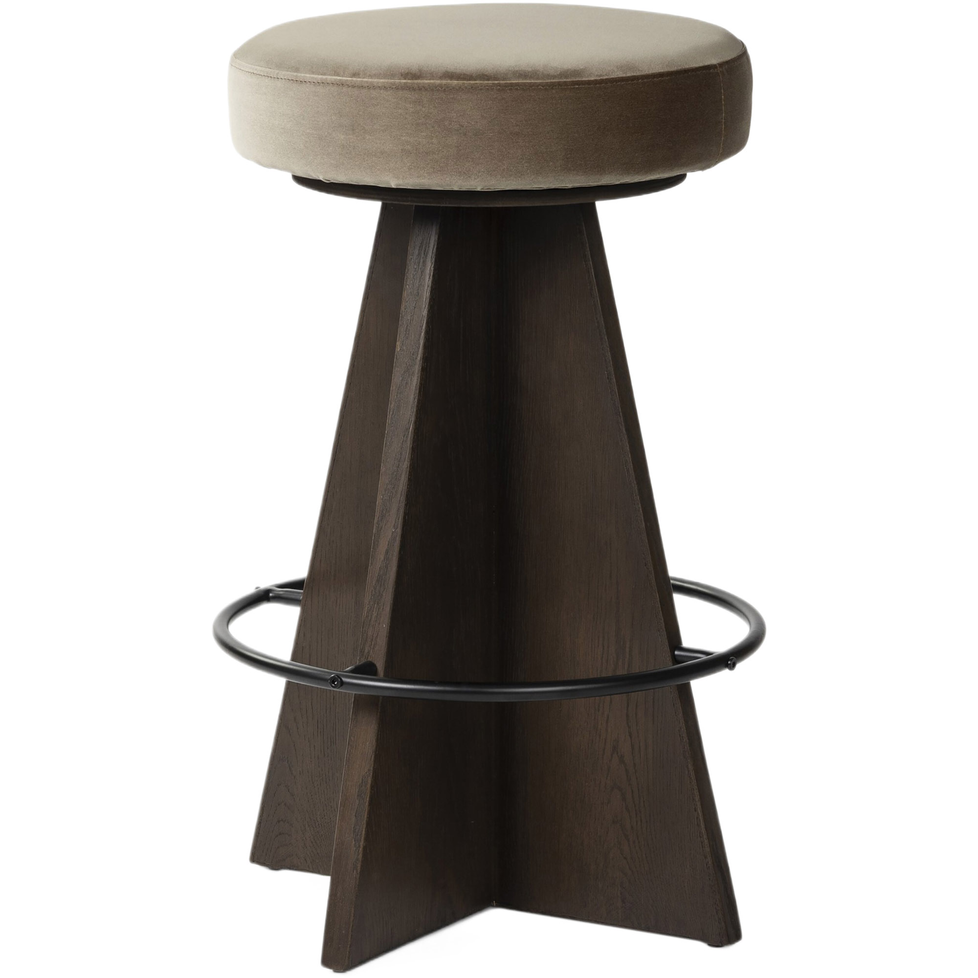 Solmere Swivel Bar Stool, Sapphire Khaki