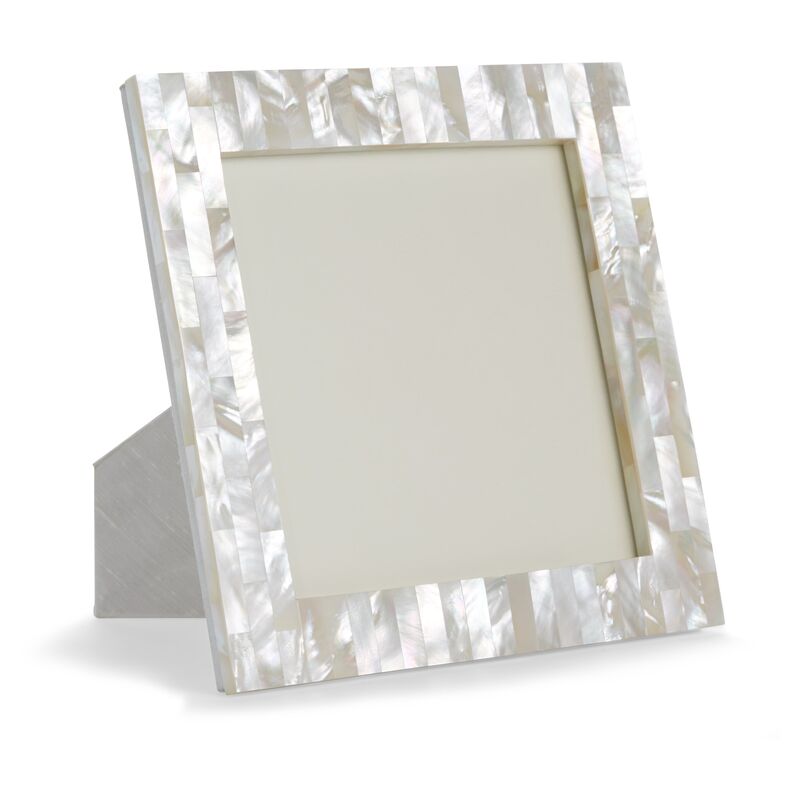 Mother-of-Pearl Square Picture Frame, Natural