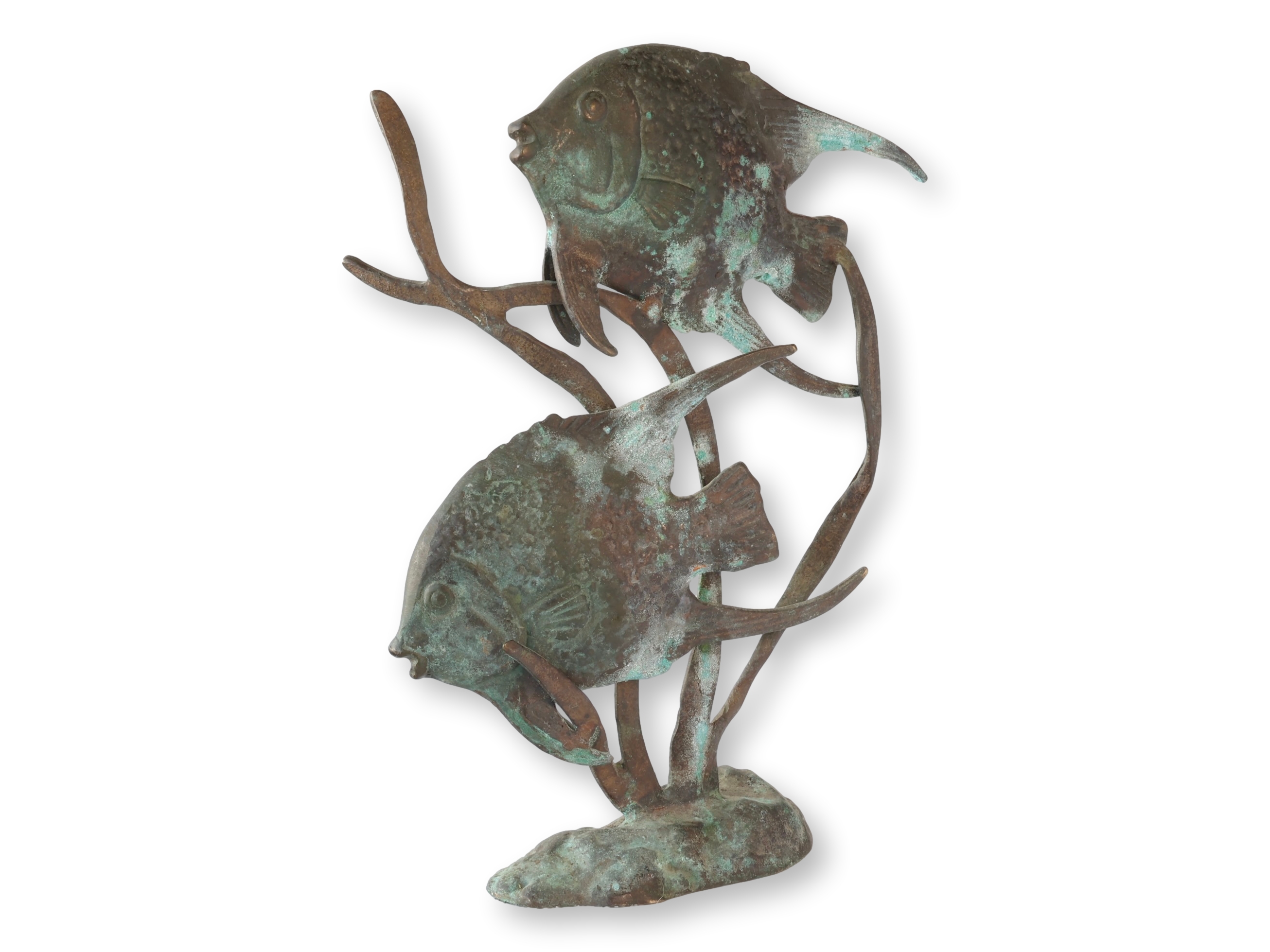 Angel Fish Bronze Sculpture~P77719584