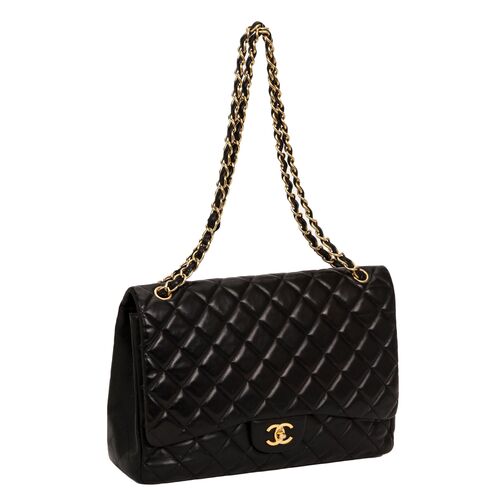 Chanel Black Caviar Maxi Classic Single Flap Bag SHW – Boutique Patina
