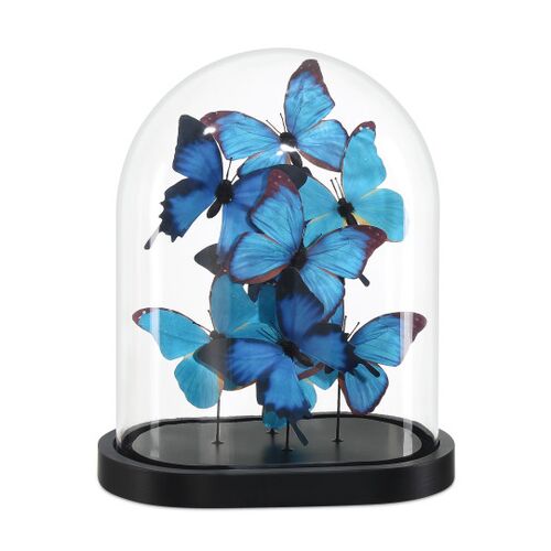 Rue de Bac Butterflies, Blue/Black