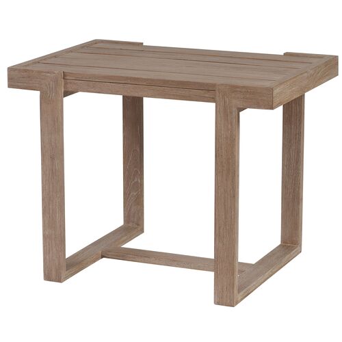 Stillwater Cove Rectangular End Table, Brown