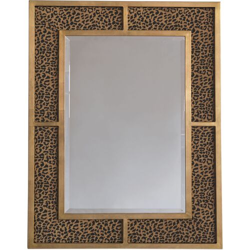 Bedford Wall Mirror, Black Leopard~P77650574