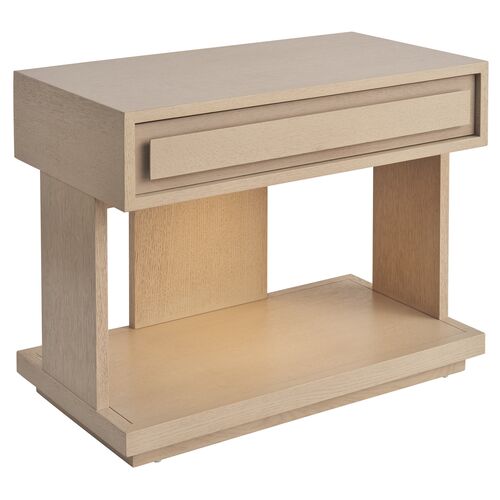 Gavin LED Lighted Nightstand, Sand Drift