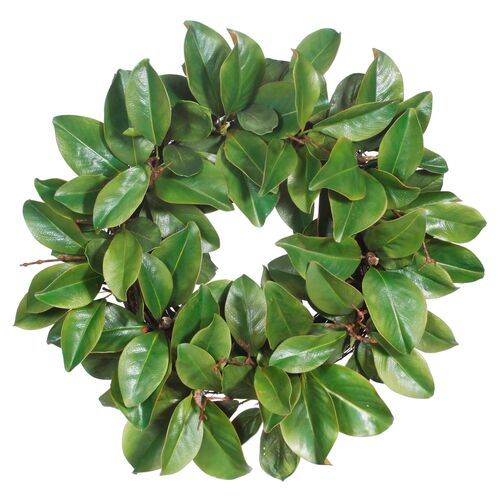 22" Magnolia Leaf Wreath, Faux~P77359084