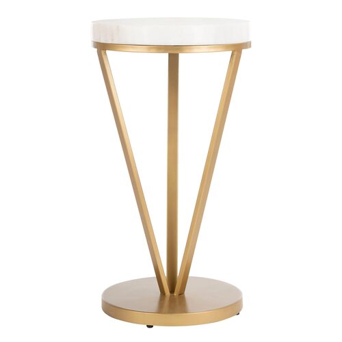 Jade Side Table, White~P77575717