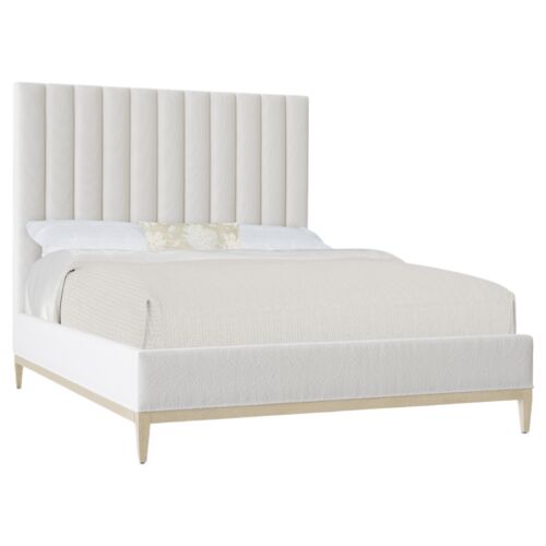 Cascade Upholstered Wolf Pearl Bed, Terrain