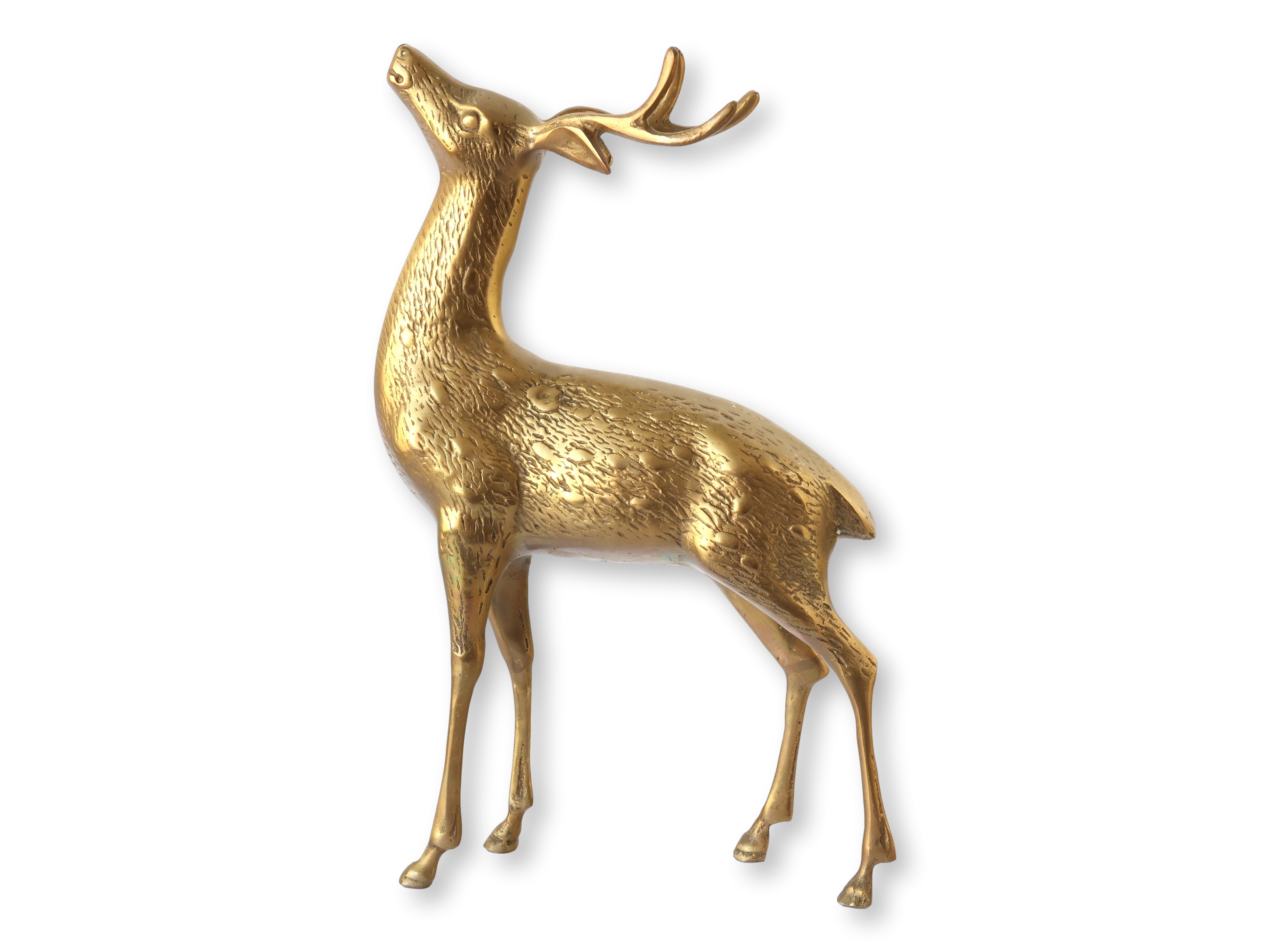 Vintage Brass Reindeer Figure~P77714387