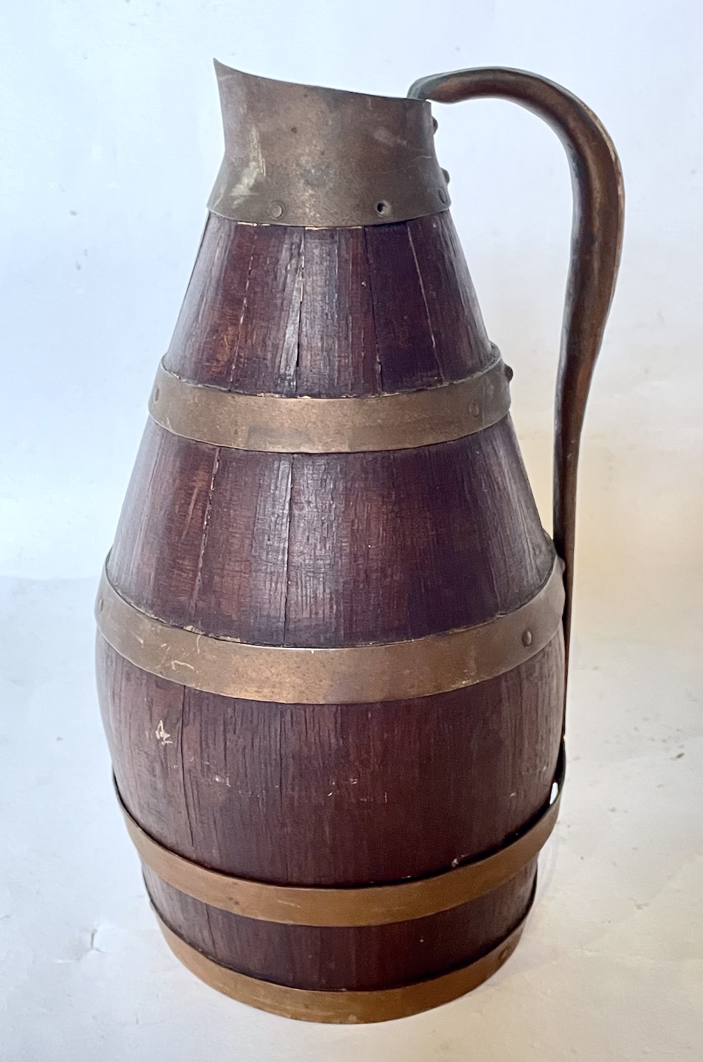 Antique Alsacian Barrel Pitcher~P77679937