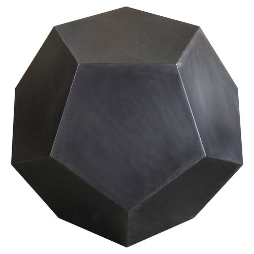 Pentagon Side Table, Matte Black~P77360932