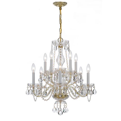 Traditional 10-Light Italian Crystal Chandelier Traditional 10-Light Italian Crystal Chandelier