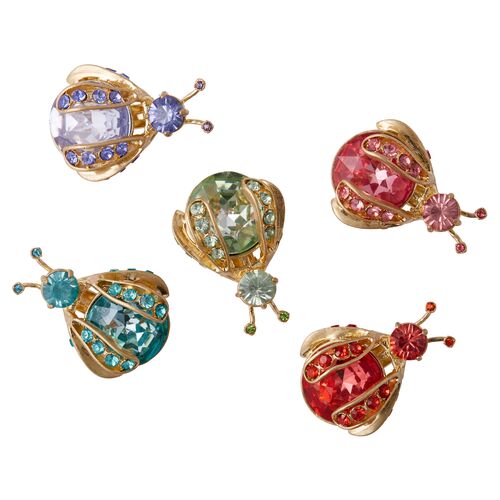 Rainbow Mini-Bug Clip Ornaments, Gold/Multi~P77373601
