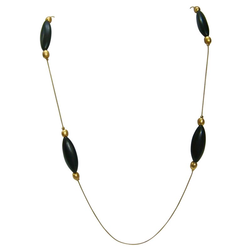Givenchy Modernist Black & Gold Necklace