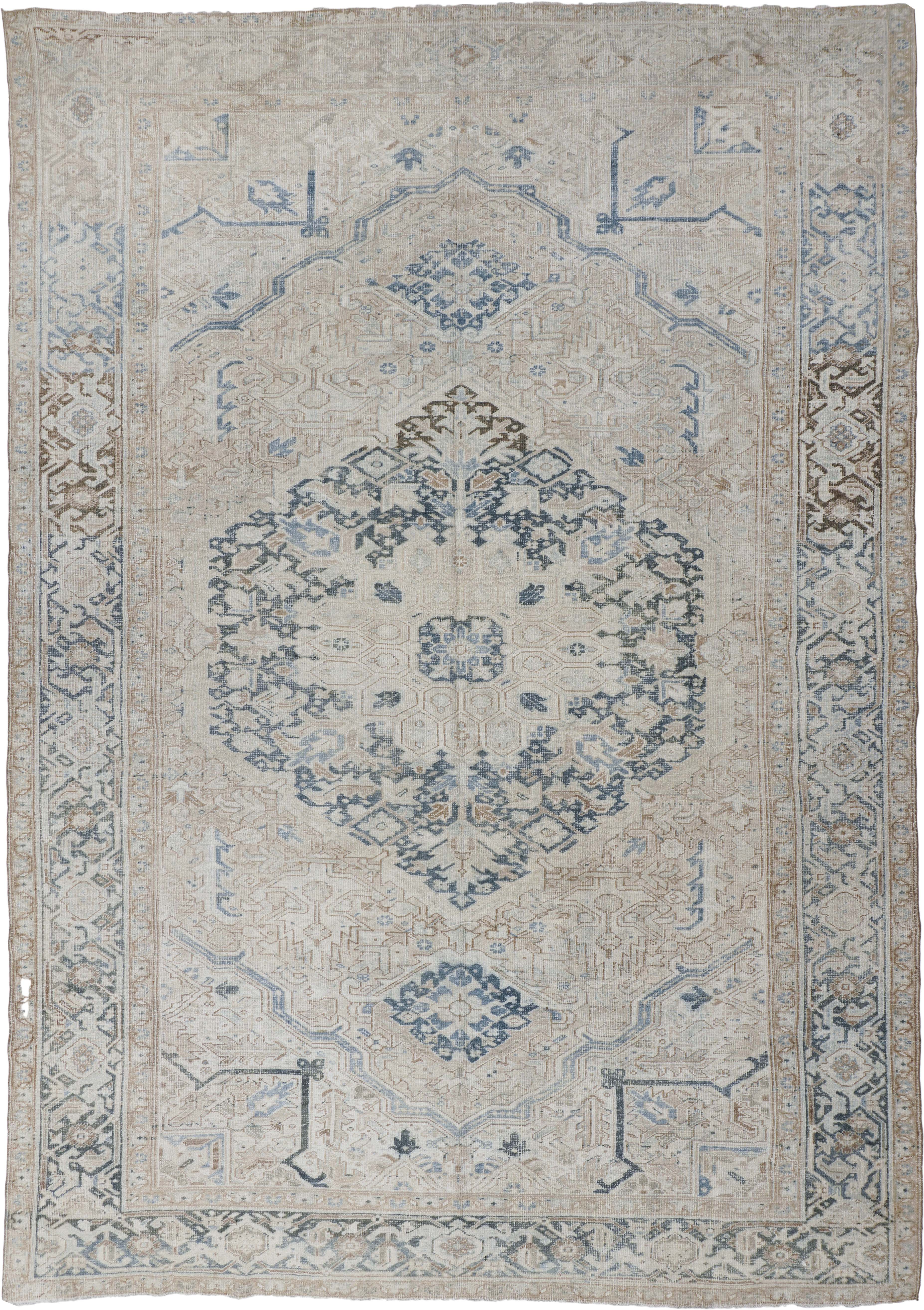 Distressed Heriz Wool Rug, 9'4 X 13'8~P77710293