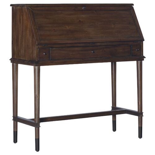 Commerce & Market Secretariat 3-Drawer Secretary, Brown
