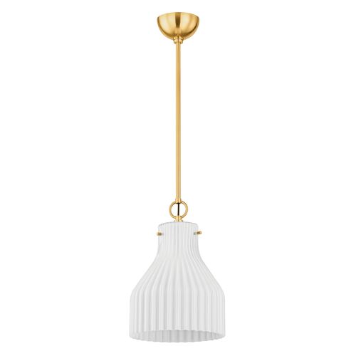 Zuri Fluted Glass Pendant