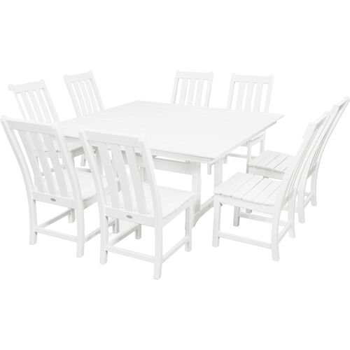 Devan Outdoor 9-Pc Dining Set, White~P77651102