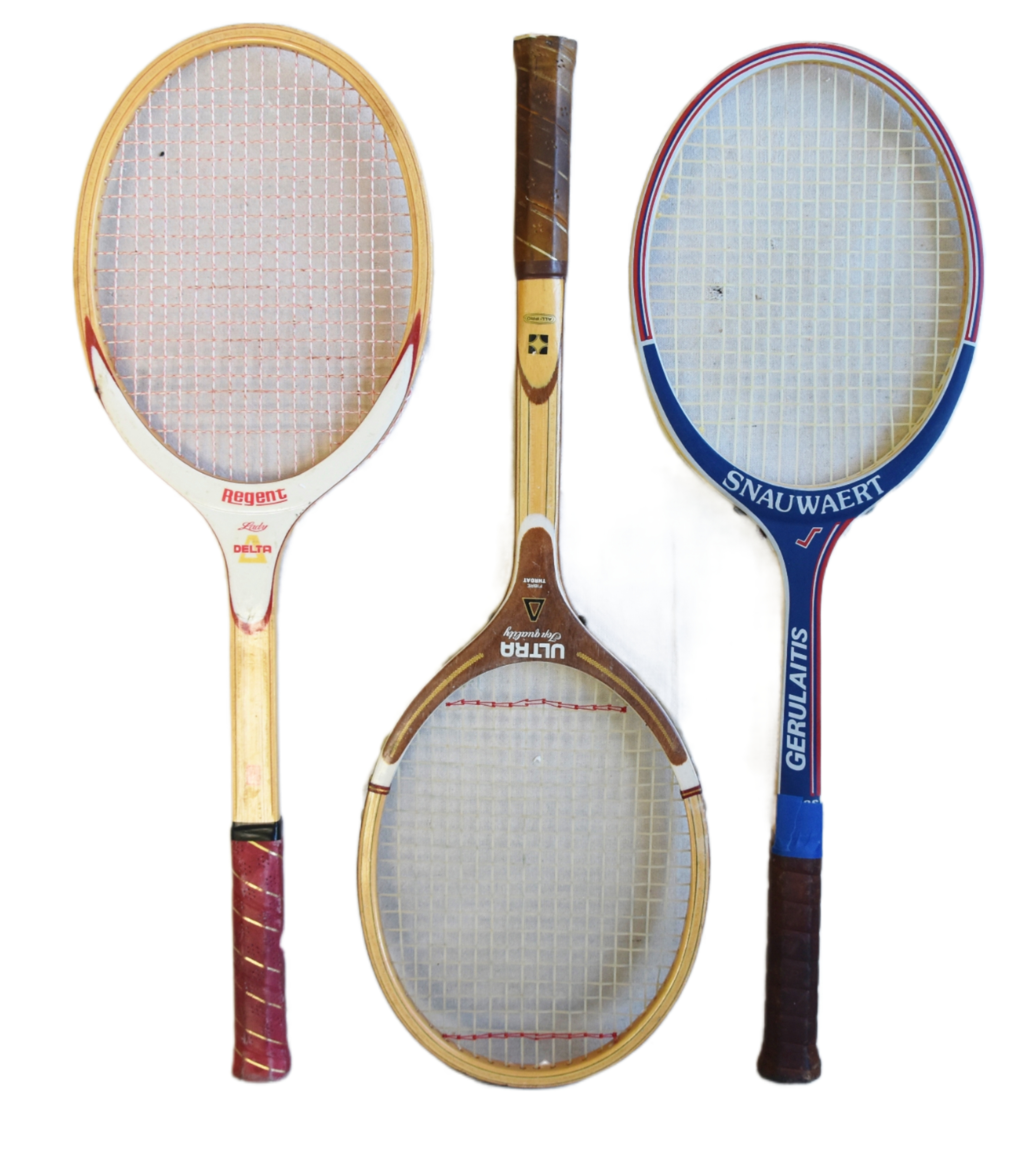 Vintage Decorative Tennis Racquets, S/3~P77667722