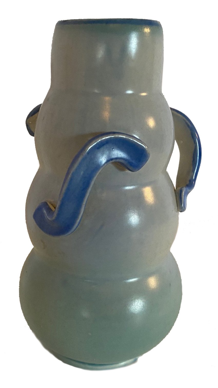Art Deco Vase w/ Decorative Handles~P77611177