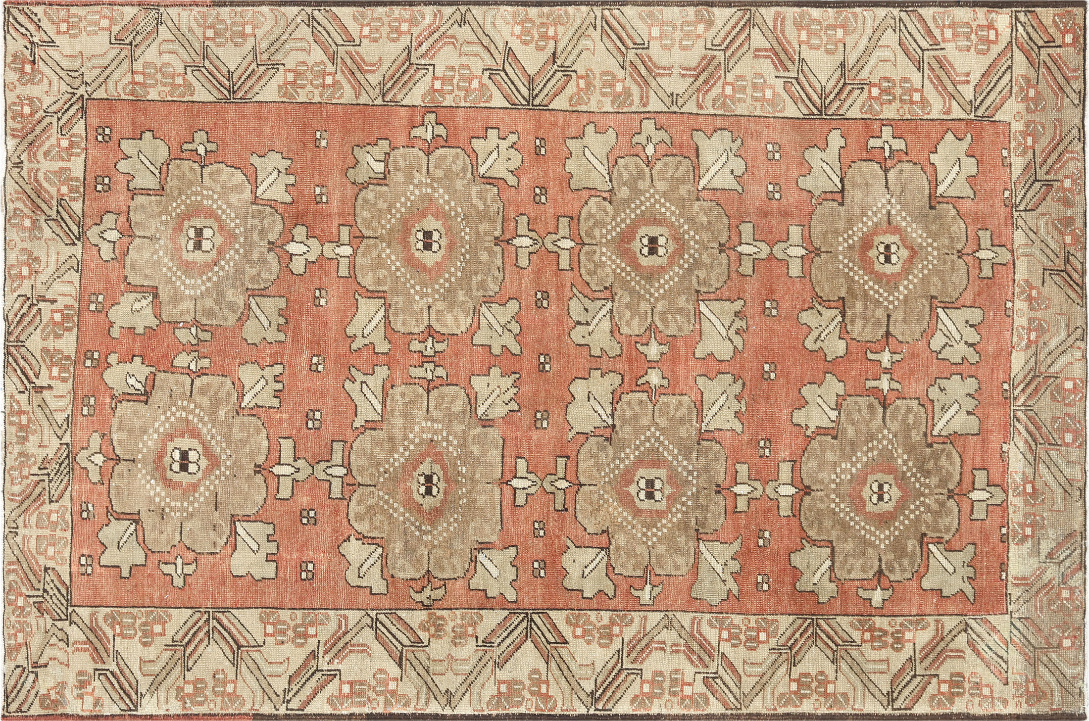 1960s Turkish Oushak Rug - 5'8" x 8'7"~P77719085