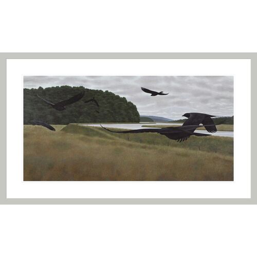 Seven Crows by Alex Colville Framed Print
