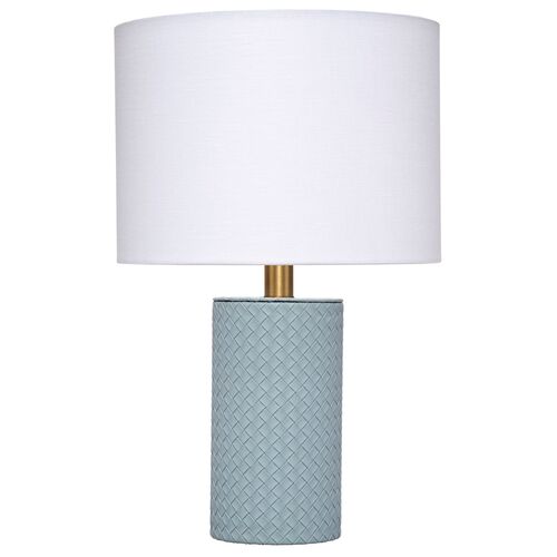 Roman Leather Weave Mini Table Lamp